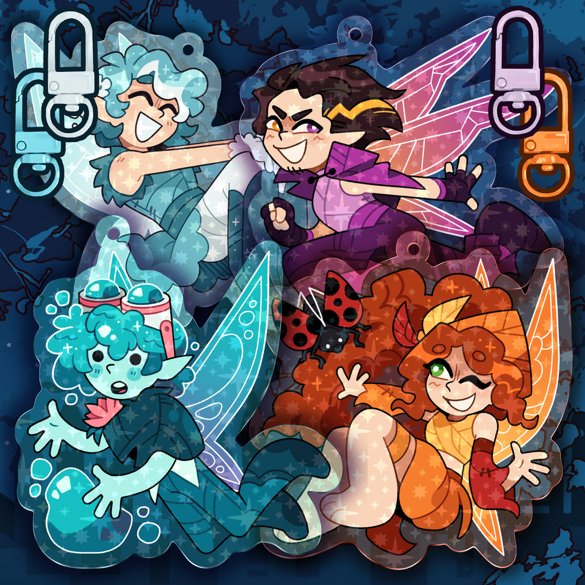 Blue Kingdom Fairies + Scott